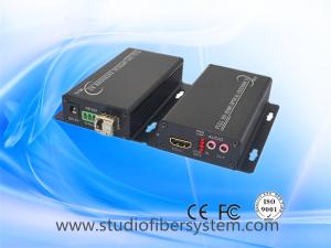 China Mini aluminum 1CH uncompressed 1080P HDMI&amp;1CH RS232&amp;1CH bidi audio over SM fiber extender factory