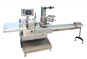 China CPP 300mm Roll Dia Horizontal Wrapping Machine , Chives Flow Wrapper Machine on sale