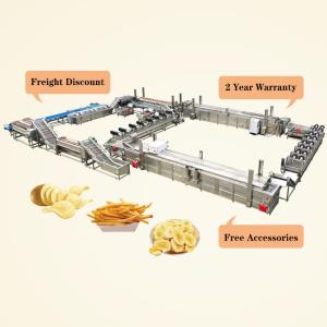 China Voltage 380V Customized Automatic Potato Chips Production Line for Frozen French Fries factory
