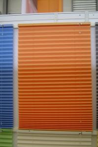 China 100% polyester fabric pleated shades for windows with steel headrail and steel bottomrail factory