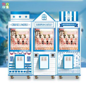 OEM Wood Cabinet Custom Big Claw Arcade Crane Machine With Bill Acceptor