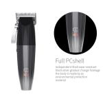 Usb Charging Cordless Hair Trimmer Black Stainless Steel Blade Adjustable