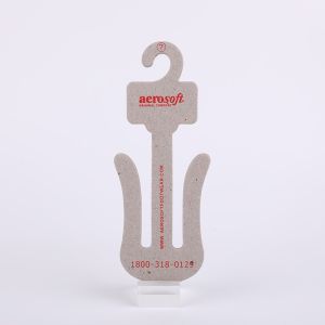 Recycled Paper Custom Cardboard Hangers 10cm Width For Slippers And Shoes