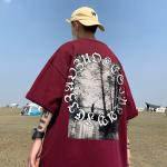 Round Neck Casual Oversized T Shirt Casual Clothing Summer Men Shirts