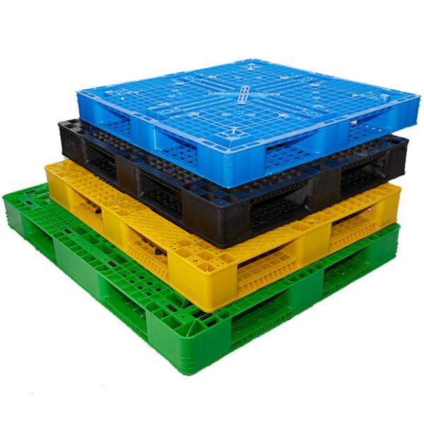 China Cold Racking Plastic Shipping Pallets Forklift Plastic Black Pallets factory