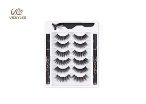 China Reusable 6 Pairs 5D Faux Volume Fill Eyelash Extensions factory