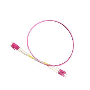 China LC OM4 Patch Cord UPC Ferrule Polish 2.0 3.0 Violet Fiber Patch Cord factory