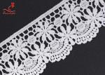 4cm Wide Polyester Lace Trimming Water Soluble Lace For Garment Lace For