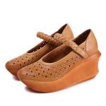 S475 Explosive Style Wedge Heel Platform Fashion Single Shoes Ethnic Retro