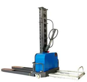 China 500kg Semi Electric Forklift Self-Body Boarding Truck Lifting Automatic factory