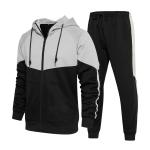 Anti Bacterial Tracksuit Jogger Set Men Zipper Hoodies Sweatpants