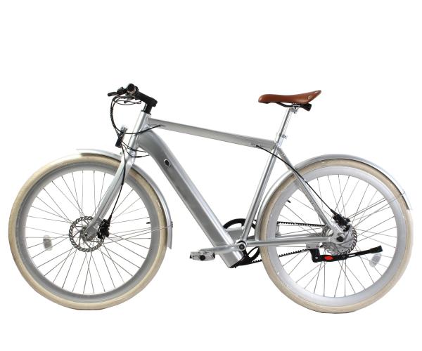 Aluminum Alloy Frame 700C Electric Road Bike With 36V 250W Belt Drive Lithium