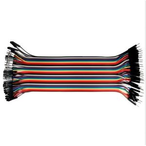 1 Pin-1 Pin Female To Male Jumper Wires For Arduino , 40pcs In Row Dupont Cable
