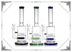 China Sprinkler Perc And Gridded Inline perc Glass Water Pipes 12'' Bongs factory