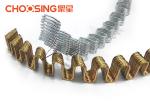 Customized Golden Upholstery Parts Springs 3.8mm Wire Diameter Easy Installed
