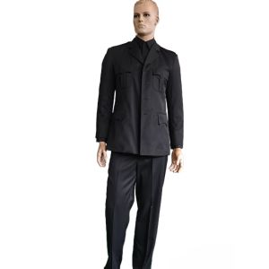 China Black Ceremonial Military Uniform Set 45% Wool 55% Polyester factory