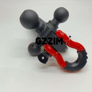 Forged Steel Tri Ball Mount Receiver With Tow Hook Shackle and Pin for Heavy
