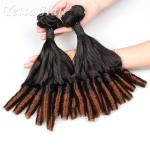 Professional Unprocessed Funmi Virgin Hair 16 Inch Ombre Spiral Curl
