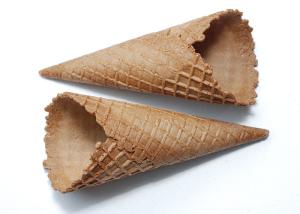 China CE Ice Cream Related Production Chocolate Dipped Waffle Cones Conical Shpe factory