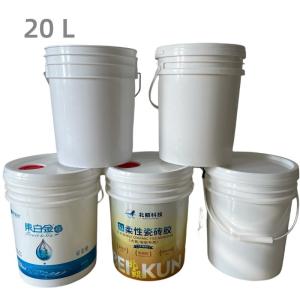 China 5Gallon 6Gallon Plastic Bucket for Construction Silk Screen/Heat Transfer/IML Printing factory