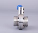304 316L Sanitary Stainless Steel Threaded Butterfly Valve for Customized