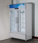 2 Glass Door Display Freezer Cabinet Air Cooled Blue Series Fresh Keeping
