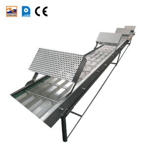 China Stainless Steel Cone Production Accessories Marshalling Cooling Conveyor factory