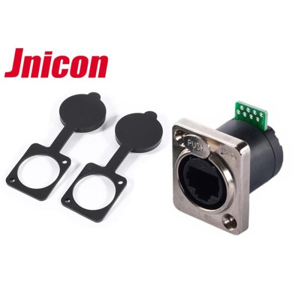 China Dust - Proof 8P8C RJ45 Connectors Waterproof IP65 PCB Signal Panel Mount factory