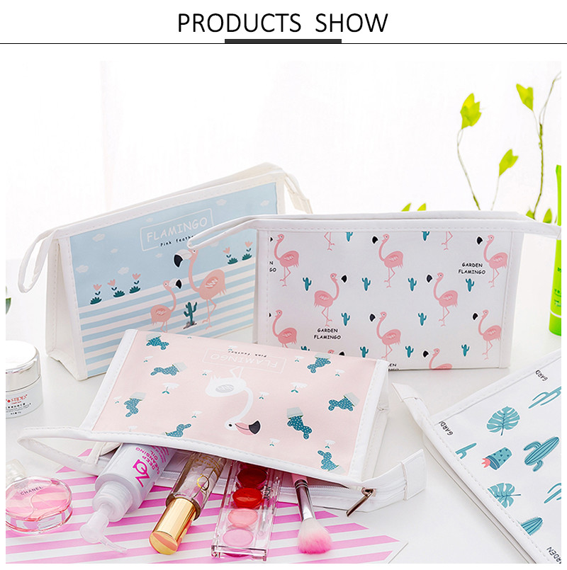 Toiletry Purse Holder Beauty Cartoon Printing Wash Bag Organizer Pouch