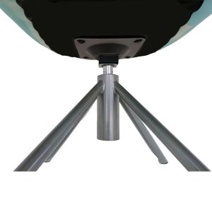 Silicone Leather Swivel Side Chair , Modern Elegant Swivel Chair