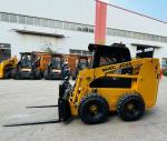 50HP 700kg Track Wheel Mini Skid Steer Loader Machine With Attachments
