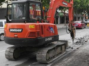 China Original Doosan Mini Excavator , DH55-7 Second Hand Mini Diggers CE Approval factory
