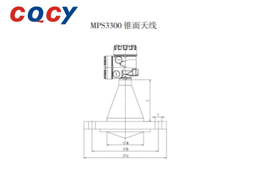 MPS3300 Series Level Meter Pulse Radar Level Meter Up To 150C Radar Flow Meter