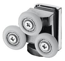China Polished SS304 Sliding Patio Door Rollers For Shower Door factory
