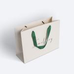Handmade Luxury Black White Paper Bag Gift Custom Printed Shopping Bag
