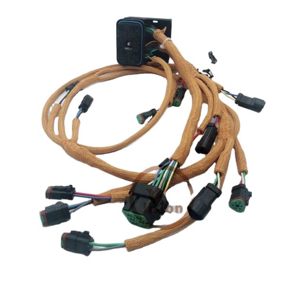 CAT E336D E330D Excavator Engine Wiring Harness - Front View