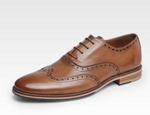 China Customized Men'S Wedding Dress Shoes Handmade Full Grain Leather Goodyear Welted Shoes factory
