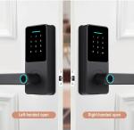 Keyless Tuya Wifi Lock Tuya 35mm - 60mm Fingerprint Door Lock For Hotel