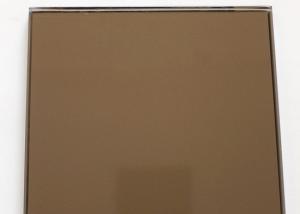 China 3mm Bronze Tinted Mirror Glass Multi Color With Good Erosion Resistant factory