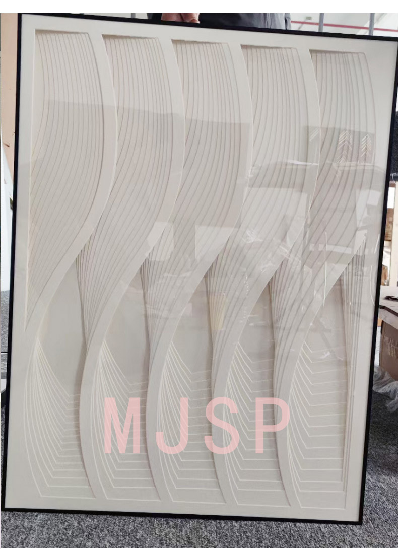 100% Handmade White Artist Painting Engraving Craft for Interior Art Wall Decorations