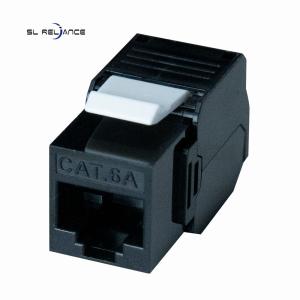 China CAT6A UTP Unshielded 180 Degree RJ45 Keystone Jack Tool Free factory