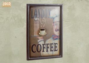 China Coffee Shop Wall Art Sign Decorative Wood Wall Plaques Antique Home Wall Decor factory