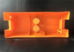 Orange Color Plastic Temporary Fencing Feet , Portable Fence Base Various Design