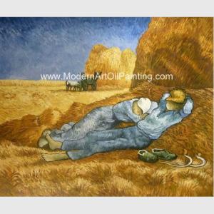 China Custom Vincent Van Gogh Oil Paintings Reproduction La Sieste For Coffee Stores Decor factory