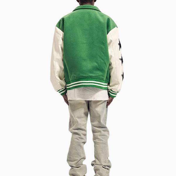 100% Polyester Streetwear Varsity Jacket Vintage Bomber Jacket Customized Size