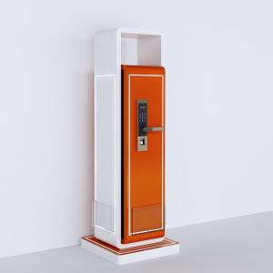 China Luxury Led Light Wooden Door Lock Display Stand / Retail Wall Fixtures Paint Spraying factory