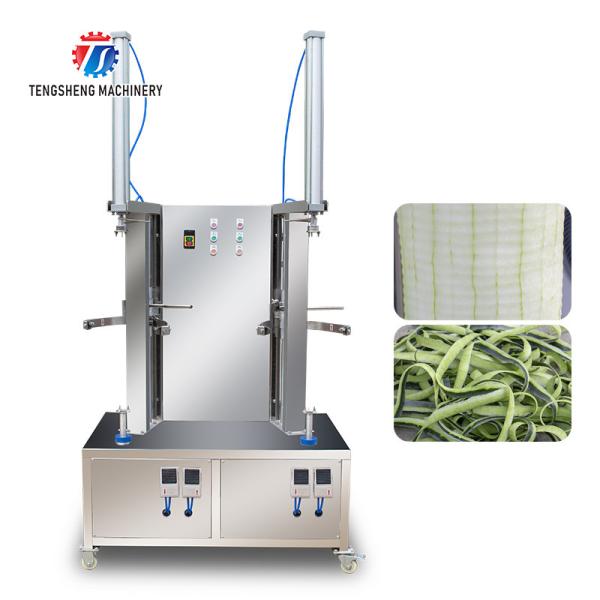 Membrane Unpicked Crackless Fruit And Vegetable Peeler Machine 2 Heads White