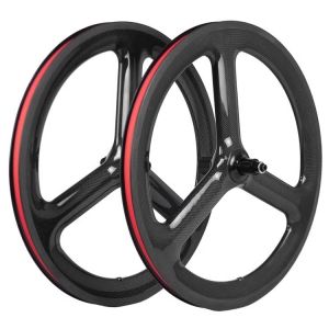 China 3 Spoke 20 Inch Bike Wheelset Road Track 20 451 wheelset For V Brake And Disc Brake on sale