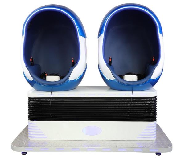 Hot Selling 42 Inch VR Cinema Equipment Coin Operated 9D VR Double Egg Chair