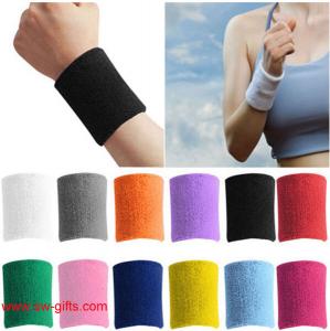 China Sport wristband Unisex Cotton Sweat Band Sweatband Arm Band Wristband Tennis Basketball on sale